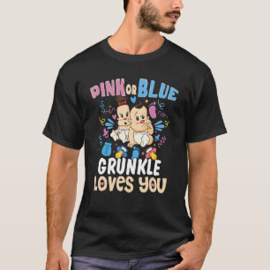 Roze of blauwe grunkle houdt van je beste oom evv t-shirt