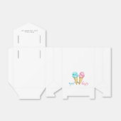 Roze of blauwe ijskreep bedankdoosjes (Uitgevouwen)