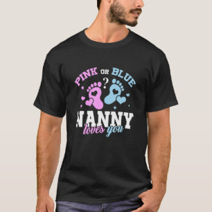 Roze of blauwe juffrouw houdt van je Baby, laat Pa T-shirt