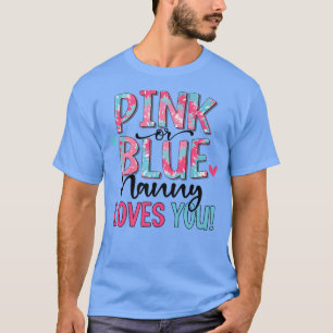Roze of blauwe juffrouw houdt van je ogen Baby T-shirt