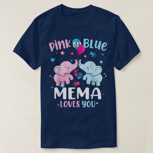 Roze of blauwe mema houdt van je geslacht die open t-shirt (Design voorkant)
