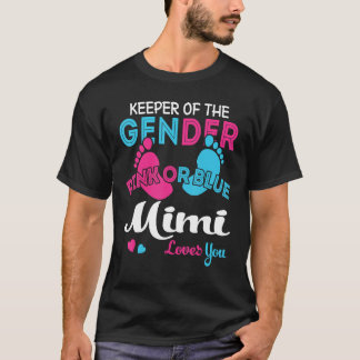 Roze of Blauwe Mimi houdt van je geslacht T-shirt