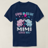 Roze of Blauwe Mimi houdt van je sekse die openhar T-shirt (Design voorkant)
