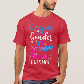 Roze of blauwe Mimi houdt van je seksespecifieke k T-shirt