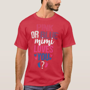 Roze of blauwe mimi houdt van je t-shirt