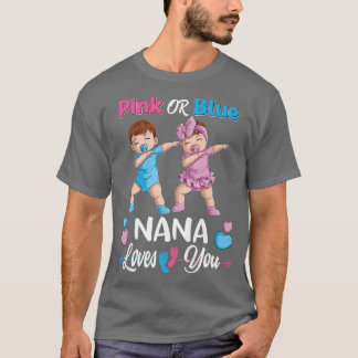 Roze of Blauwe Nana houdt van je Baby T-shirt
