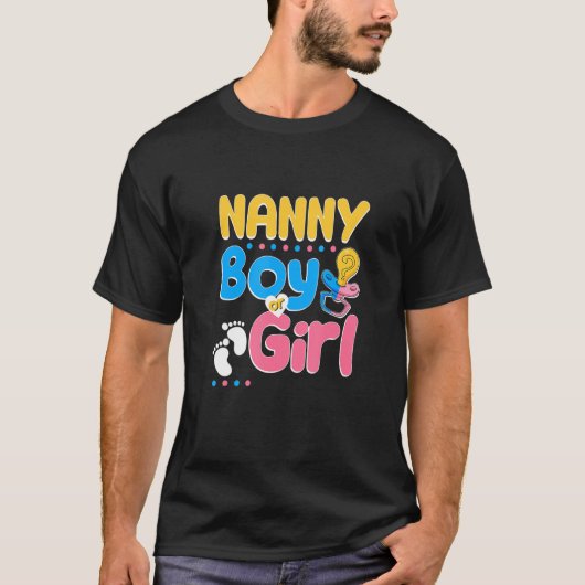 Roze of Blauwe Nanny houdt van je beste oma ooit G T-shirt (Voorkant)
