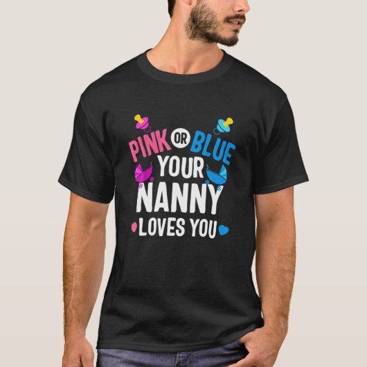 Roze of blauwe nanny houdt van je sekse en onthult t-shirt (Voorkant)