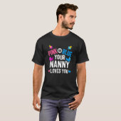 Roze of blauwe nanny houdt van je sekse en onthult t-shirt (Voorkant volledig)