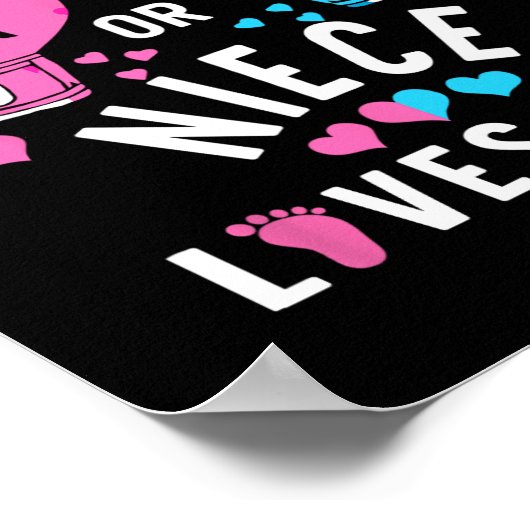 Roze of blauwe nicht houdt van je boksen geslacht  poster (Hoek)