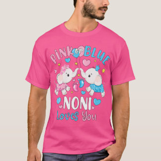 Roze of Blauwe Noni houdt van je gender onthullen  T-shirt