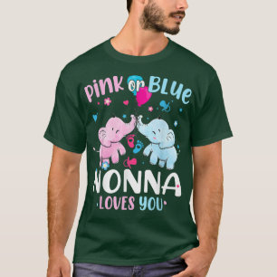 Roze of blauwe nonna houdt van Baby T-shirt