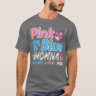 Roze of blauwe nonna houdt van je Baby T-shirt