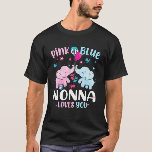 Roze of blauwe nonna houdt van je sekse en onthult t-shirt (Voorkant)