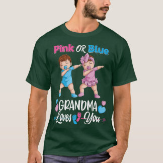 Roze of blauwe oma houdt van je Baby T-shirt