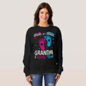 Roze of blauwe oma houdt van je Baby Trui (Voorkant volledig)