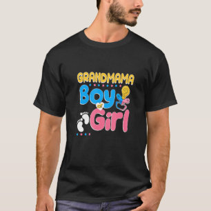 Roze of blauwe oma houdt van je beste grootmoeder t-shirt