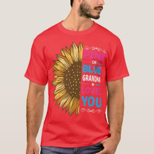 Roze of blauwe oma houdt van je geslacht en onthul t-shirt