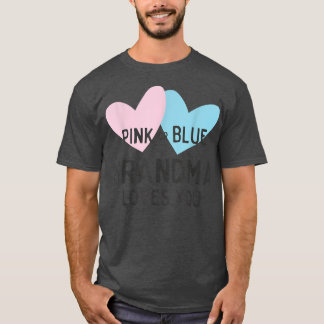 Roze of blauwe oma houdt van je geslacht T-Shi T-shirt