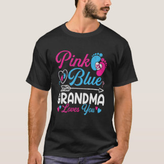 Roze of blauwe oma houdt van je grappige Baby R T-shirt
