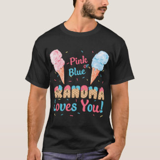 Roze of blauwe oma houdt van je ijs Geslacht T-shirt
