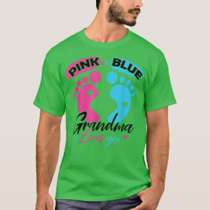 Roze of blauwe oma houdt van je oma familie Gend T-shirt