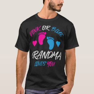 Roze of blauwe oma houdt van je sekse. t-shirt