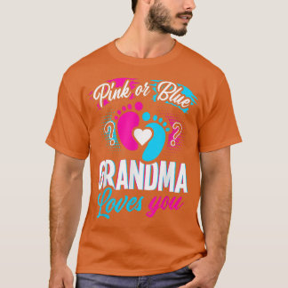 Roze of blauwe oma houdt van je sekse t-shirt