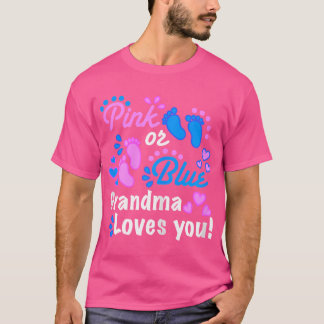 Roze of blauwe oma houdt van je seksistische parti t-shirt