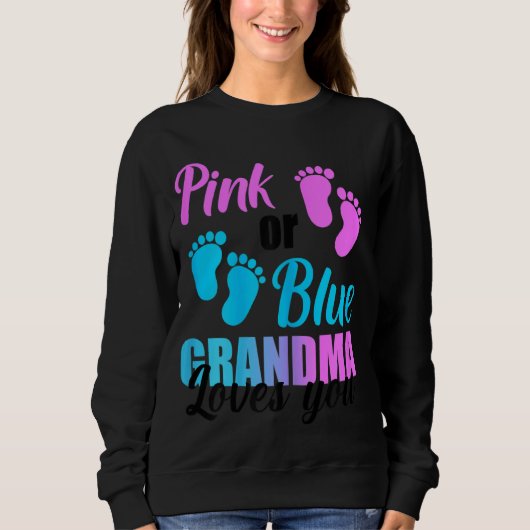 Roze of blauwe oma houdt van je trui (Voorkant)