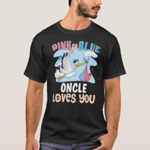 Roze of Blauwe Onkel houdt van je beste oom ooit f T-shirt