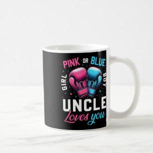 Roze of blauwe oom houdt van je boksen geslacht on koffiemok