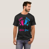 Roze of blauwe oom houdt van je gender onthulling t-shirt (Voorkant volledig)
