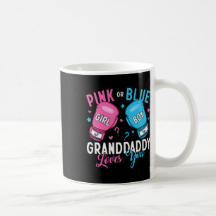 Roze of blauwe opa houdt van je boksen geslacht ro koffiemok