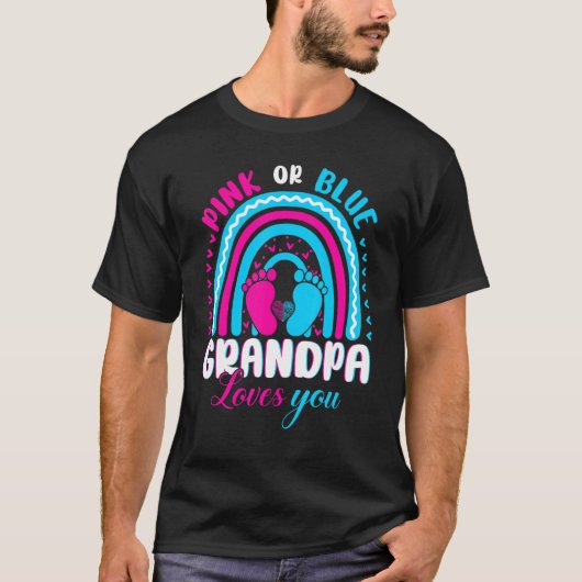 Roze of blauwe opa houdt van je seksistische parti t-shirt (Voorkant)