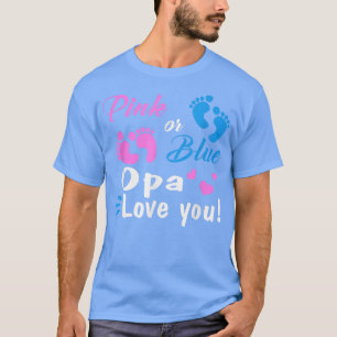 Roze of blauwe opa houdt van je seksistische parti t-shirt