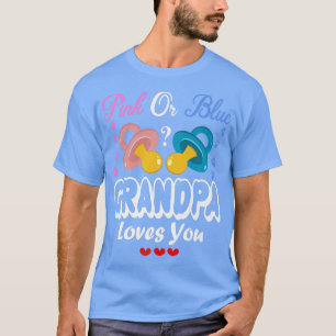 Roze of Blauwe Opa Houdt Van Jou Geslacht Reveal T-shirt