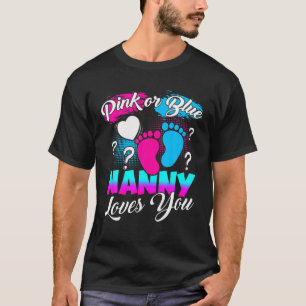 Roze of blauwe oppas houdt van je geslacht t-shirt
