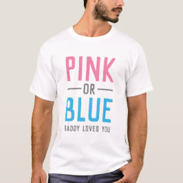Roze of blauwe papa houdt van je Baby T-shirt