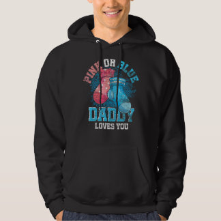 Roze of blauwe papa houdt van je toekomstige vader hoodie