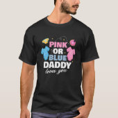 Roze of blauwe papa houdt van je vader Baby T-shirt (Voorkant)
