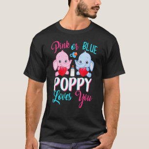 Roze of blauwe papaver houdt van je ellephane-Baby T-shirt