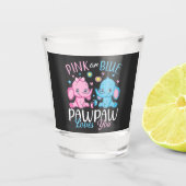 Roze of Blauwe Pawpaw houdt van je olifant Baby Shot Glas (Voorkant)