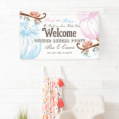 Roze of Blauwe Pompoen Geslacht onthullen Welkom Spandoek (Insitu)