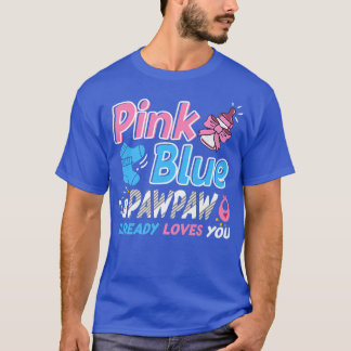 Roze of blauwe poot houdt van je Baby T-shirt