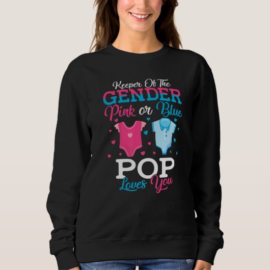 Roze Of Blauwe Pop Bewaker Van De Geslachts Pop Ho Trui (Voorkant)