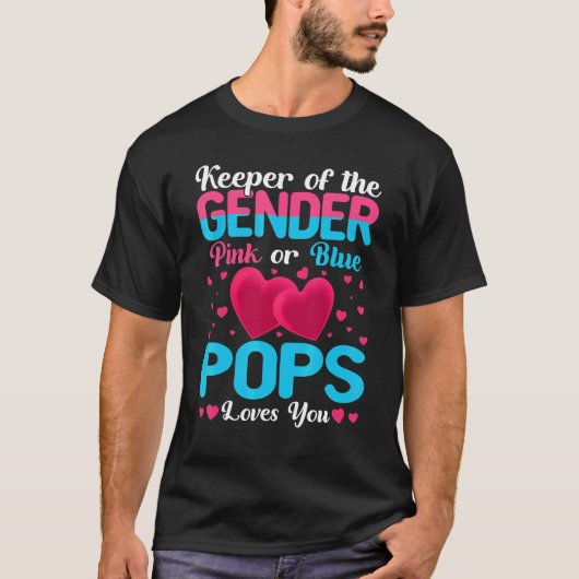 Roze of blauwe Poppen houden van je seksespecifiek T-shirt (Voorkant)