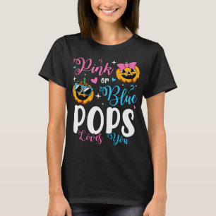 Roze of Blauwe Poppen houdt van je pompoen Baby vr T-shirt