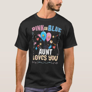 Roze of blauwe tante houdt van je beste tante ooit t-shirt