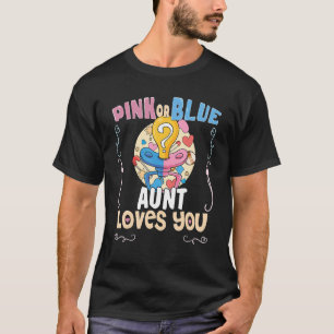 Roze of blauwe tante houdt van je beste tante ooit t-shirt